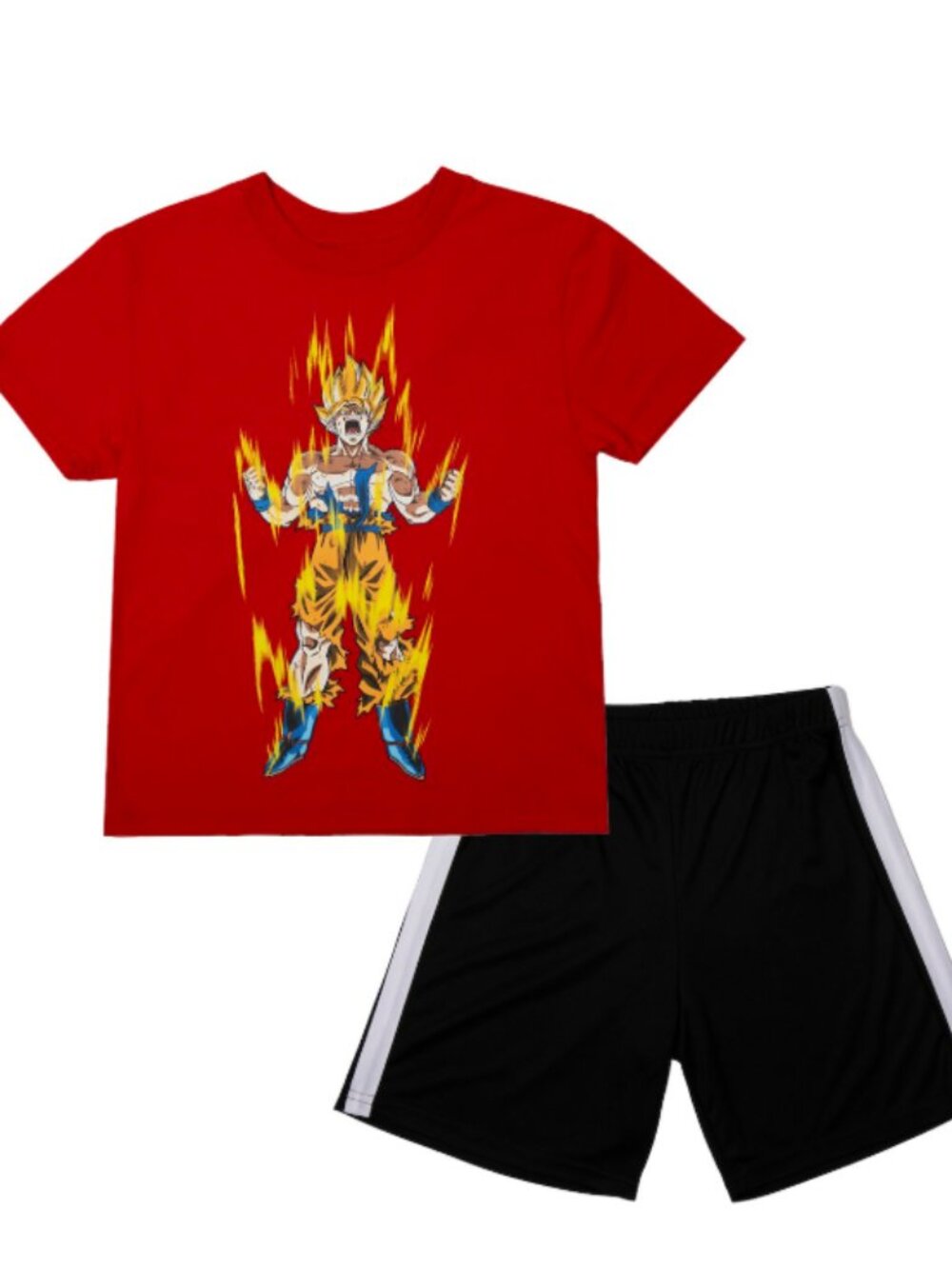 Dragon Ball Z Boys 2 pc Set - Includes Tee and Mesh Shorts-XXL